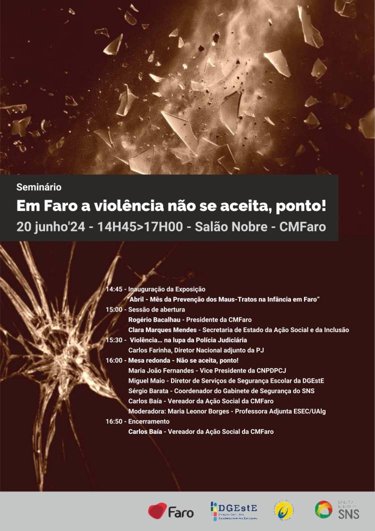 Seminário: 'Em Faro a violência não se aceita, ponto!'