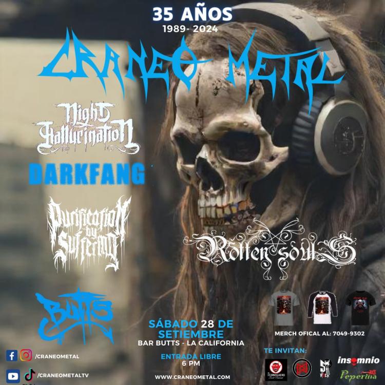 35 Años de Craneo Metal - Bar BUTTS -28 de Setiembre.