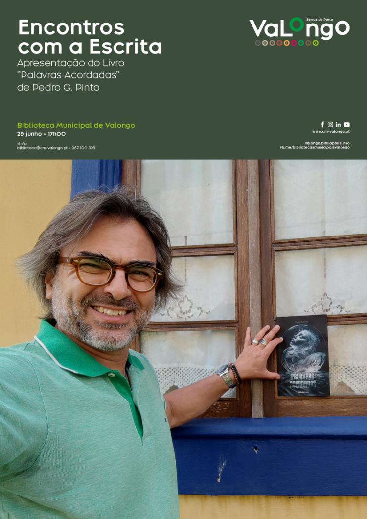 Pedro G. Pinto apresenta livro 'Palavras Acordadas'