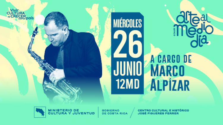 Espacio "Arte al Mediodía": presentación musical con Marco Alpizar | Centro Cultural e Histórico José Figueres Ferrer