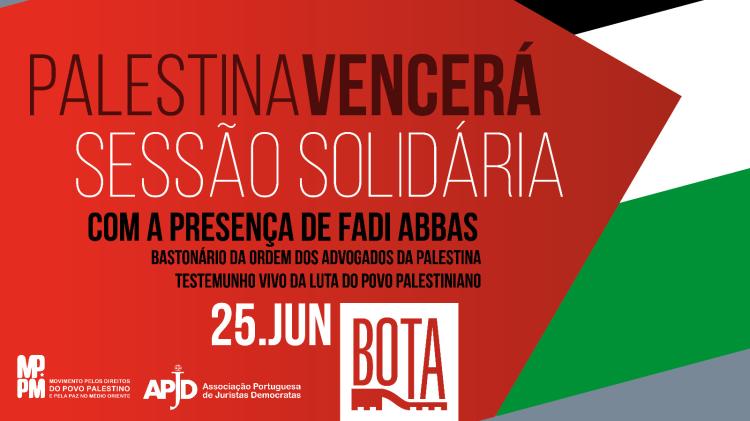 Sessão solidária com a luta do povo palestino