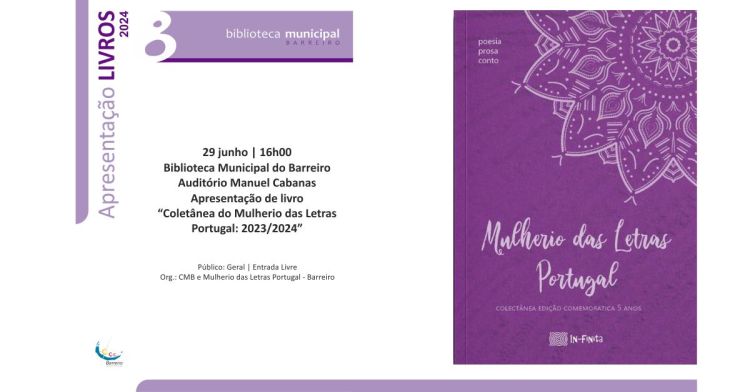 ADIADO | Lançamento da Coletânea Mulherio das Letras Portugal: 2023/2024