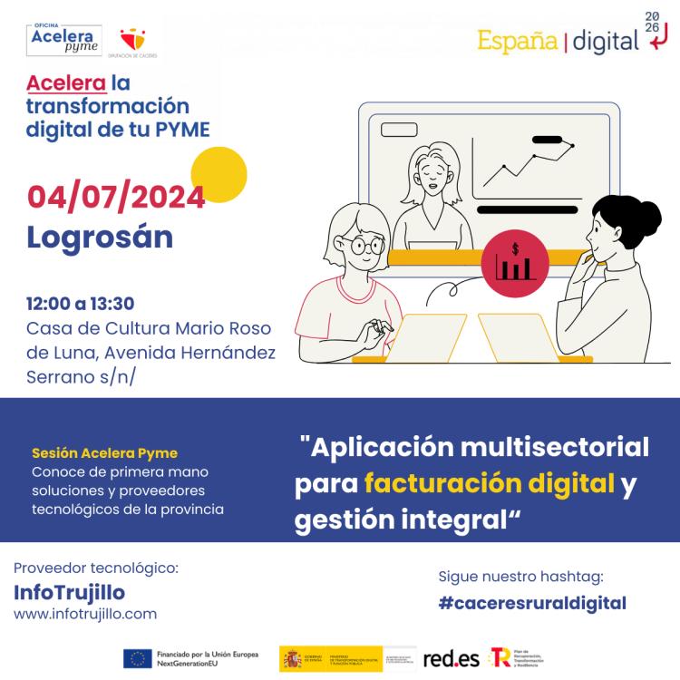 Aplicación multisectorial para facturación digital y gestión integral, para PYMES y autónomos. Logrosán