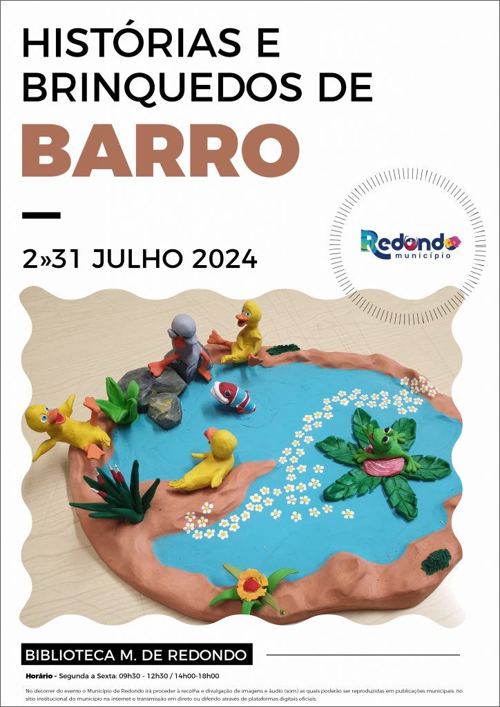 Exposição “Histórias e Brinquedos de Barro” | De 2 a 31 de julho | Biblioteca Municipal de Redondo