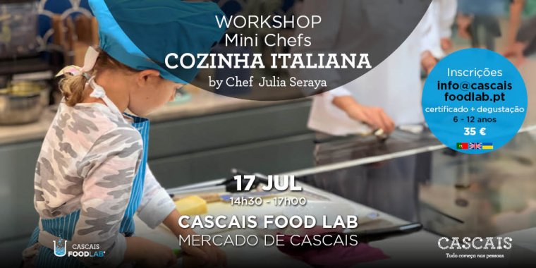 Workshop Mini Chefs - Cozinha italiana