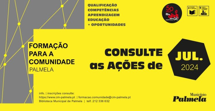 FORMAÇÃO PARA A COMUNIDADE: Conheça as ações de julho