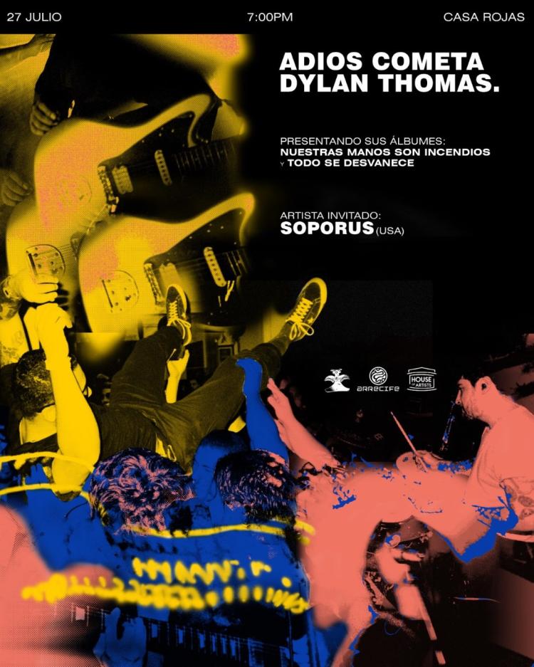 Adiós Cometa & Dylan Thomas, concierto de lanzamiento 