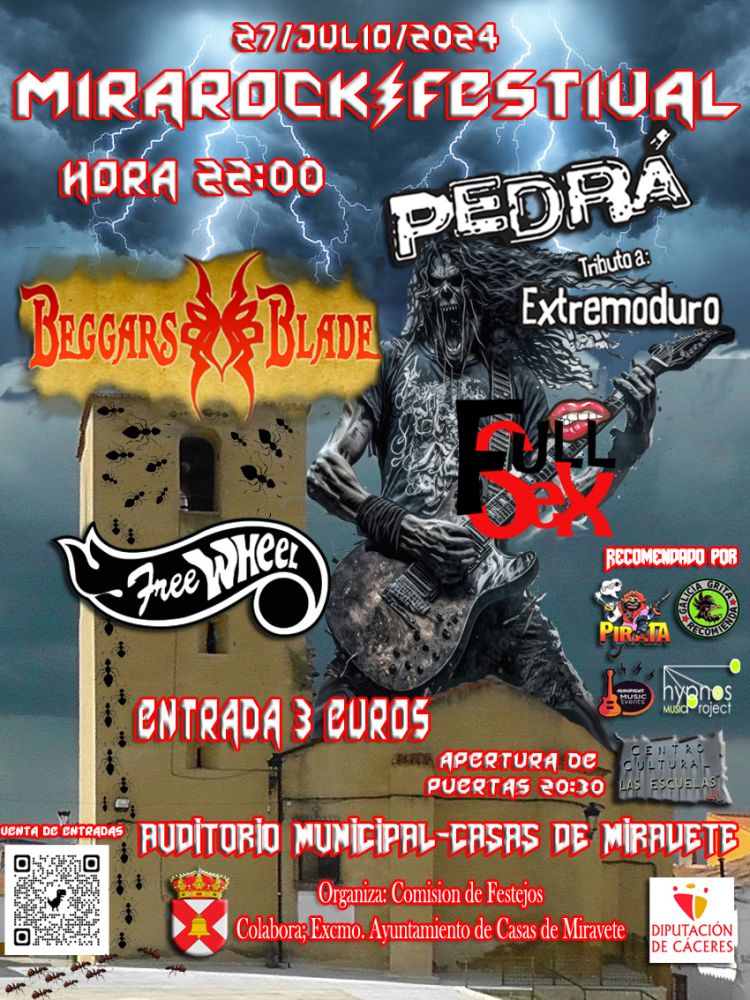MIRAROCK FESTIVAL: PEDRA+BEGGARS BLADE+FULLSEX+FREEWHEEL