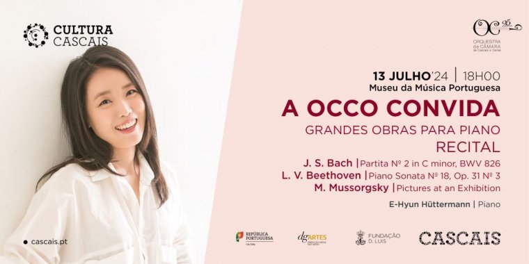 A OCCO convida a pianista E-Hyun Hüttermann para o recital 'Grandes Obras para Piano', no Museu da Música Portuguesa - Casa Verdades de Faria