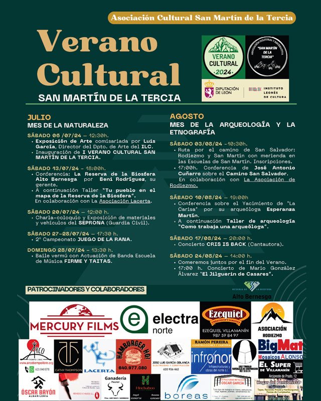 Verano cultural San Martín de la Tercia