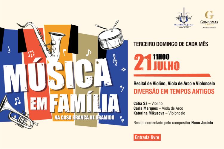 Música em Família – Recital de Violino, Viola de Arco e Violoncelo