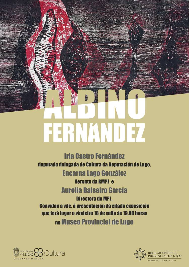 Inauguración da exposición de Albino Fernández no Museo Provincial de Lugo