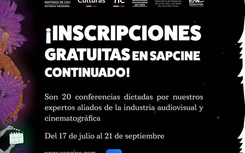 Conferencias Sapcine Ficcali 2024. Del 17 de julio al 21 de septiembre.