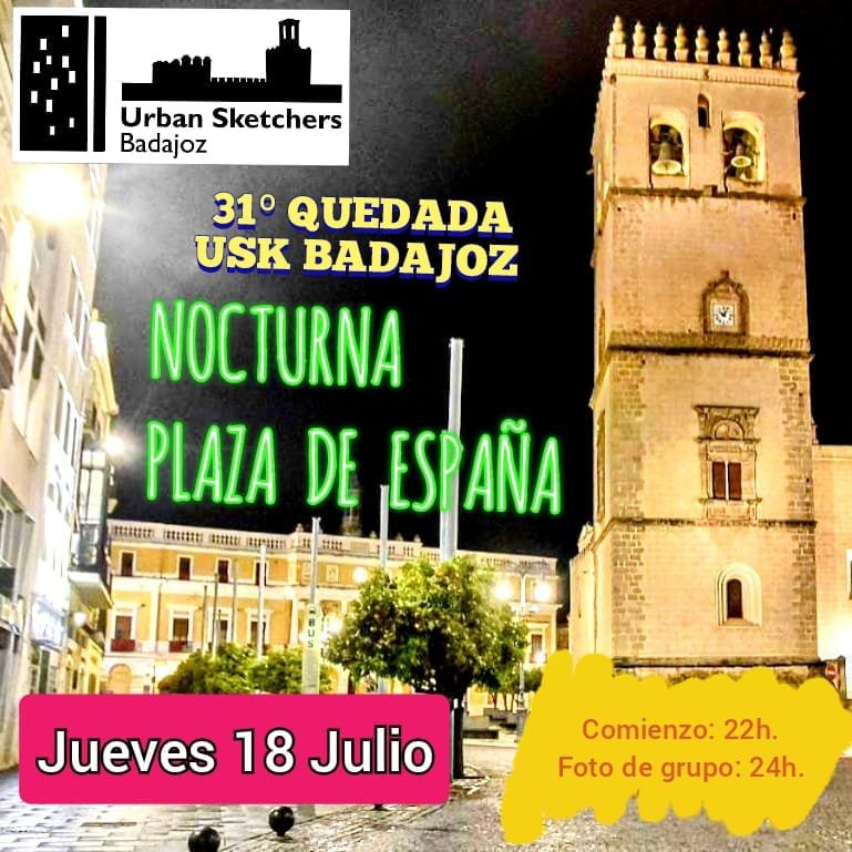 Quedada Nocturna USK Badajoz en la Plaza de España 