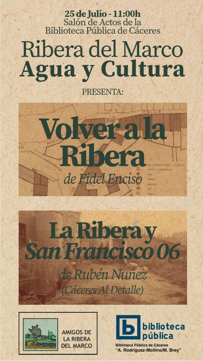 Ribera del Marco, Agua y Cultura. Proyección de Videoreportajes y charla coloquio.