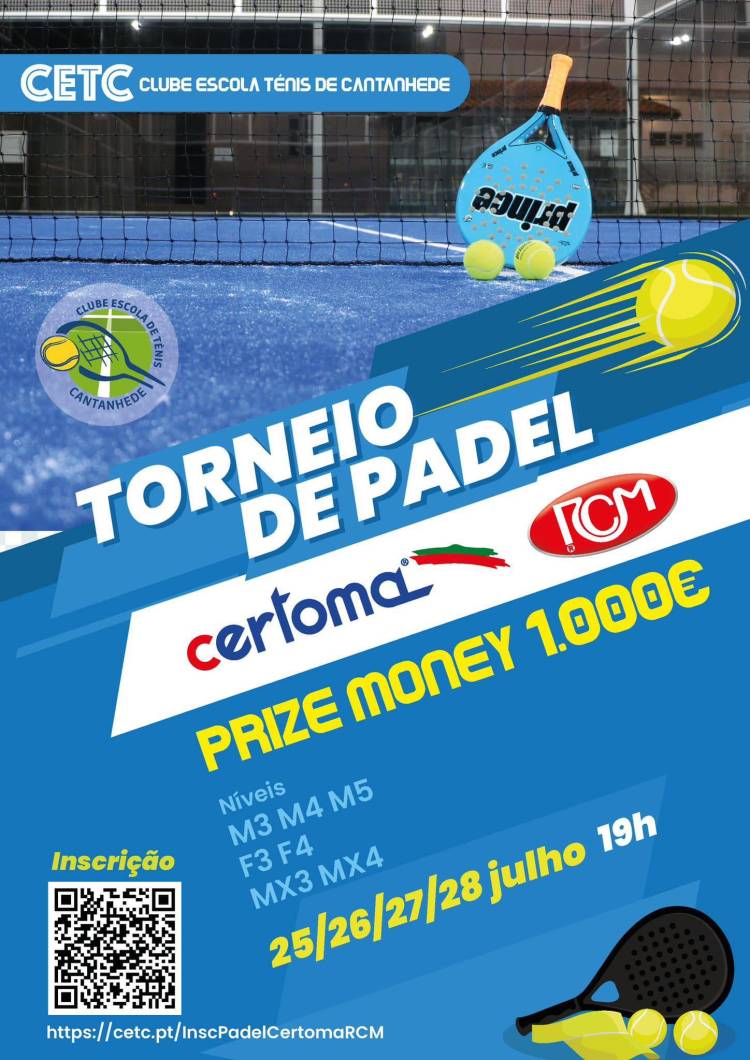 Torneio Social de Padel – Certoma RCM