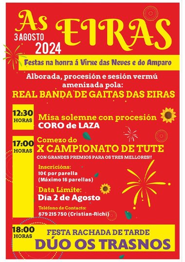 FESTAS DA VIRXE DAS NEVES 2024 | AS EIRAS