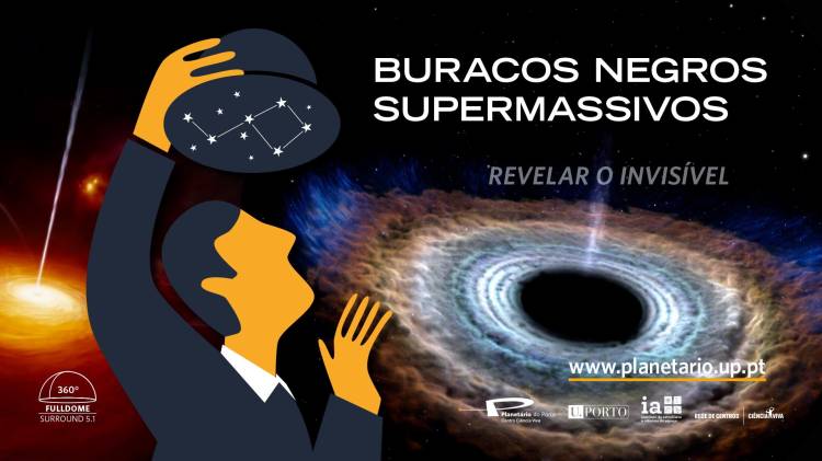  Buracos Negros Supermassivos – sessão imersiva de planetário