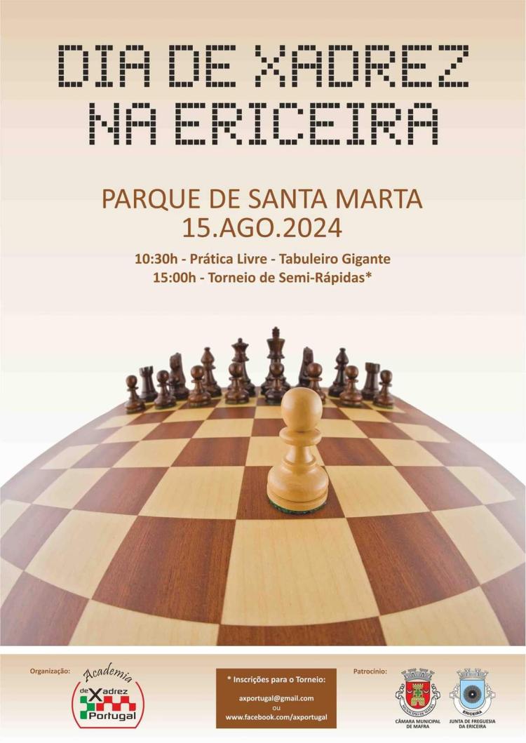 Dia de Xadrez na Ericeira (pratica livre e torneios)