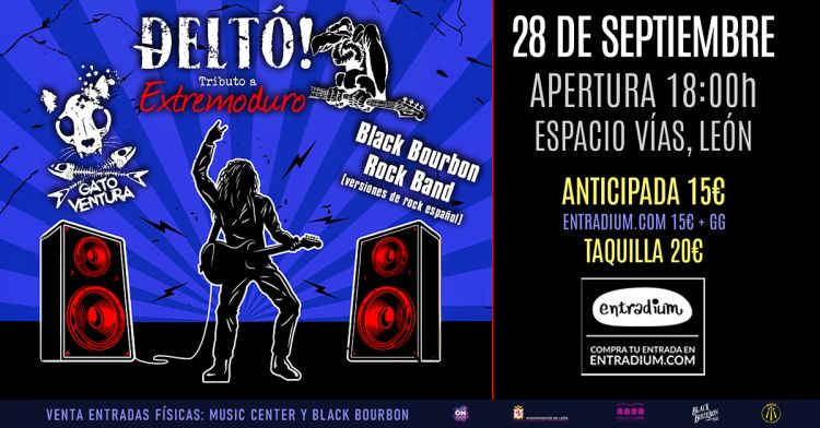 Deltó! tributo a Extremoduro + Gato Ventura en León