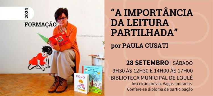 Formação 'A importância da leitura partilhada' por Paula Cusati