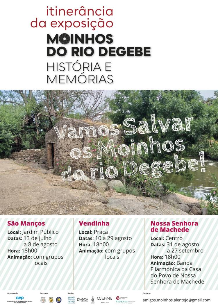 EXPOSIÇÃO 'MOINHOS DO RIO DEGEBE - HISTÓRIA E MEMÓRIAS'