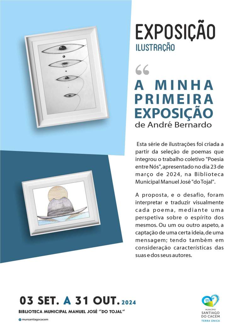 Exposição de ilustração “A Minha Primeira Exposição” de André Bernardo