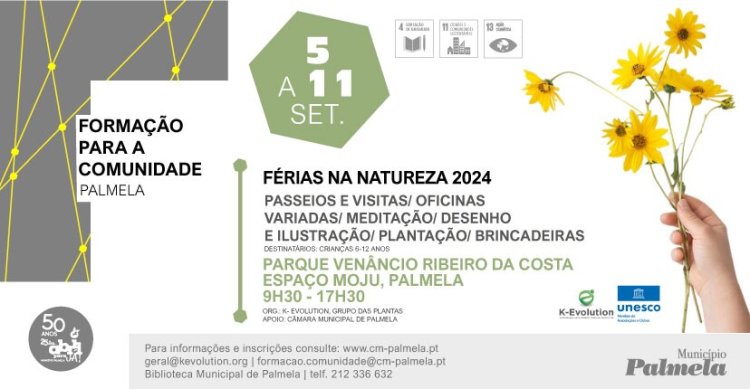 Formação para a Comunidade promove 'FÉRIAS NA NATUREZA'