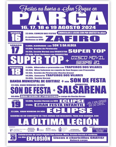 FESTAS DE SAN ROQUE EN PARGA