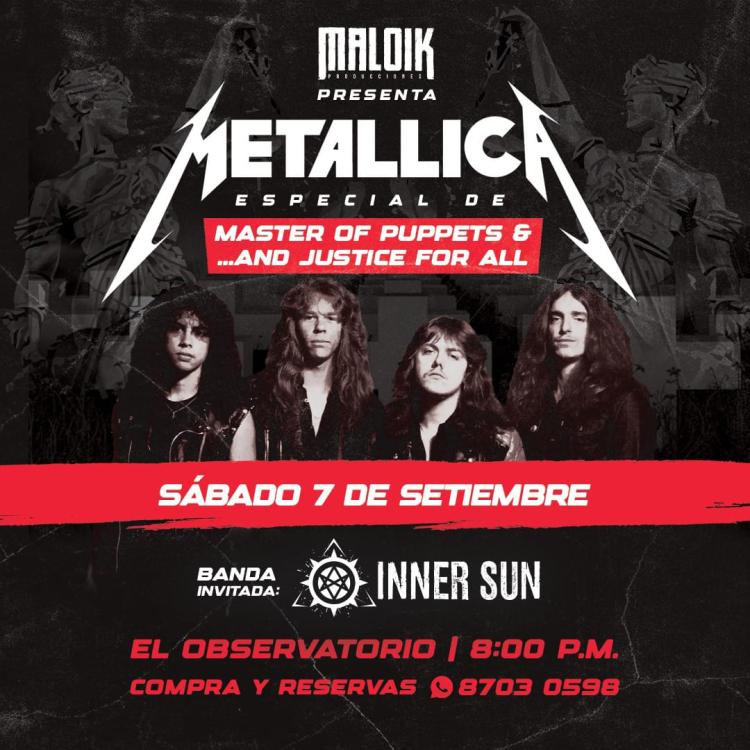 TRIBUTO A METALLICA. MALOIK Producciones.