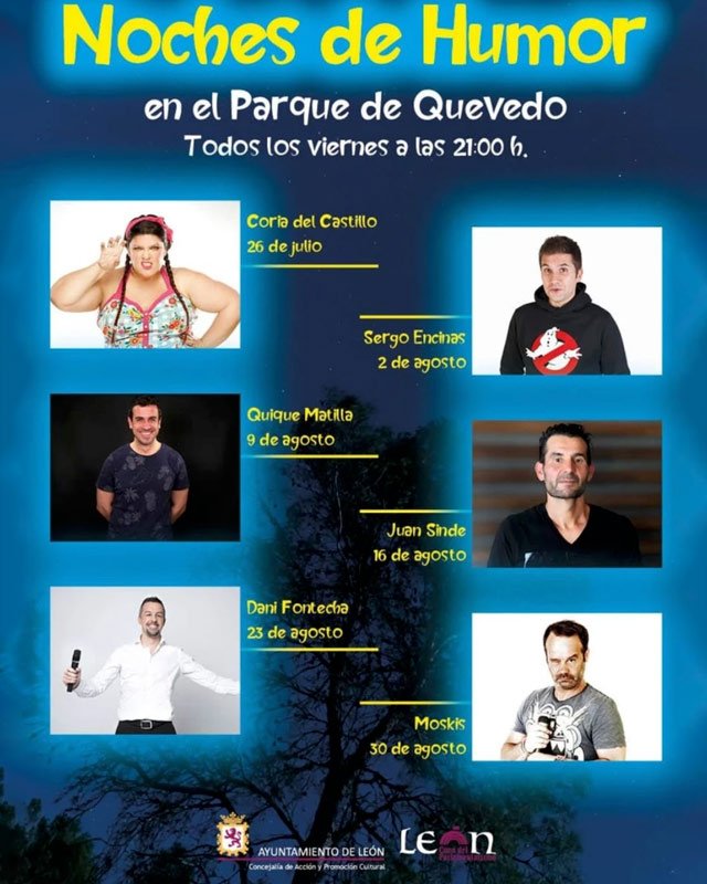 Noches de humor. Parque de Quevedo. León