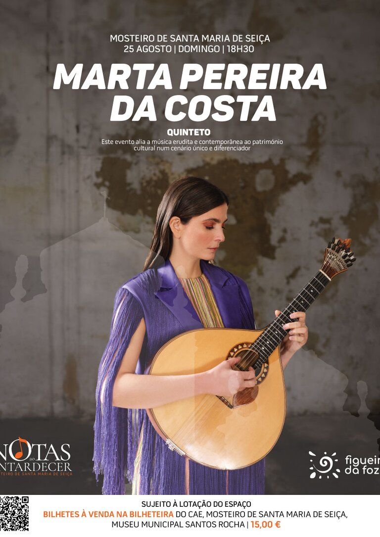 «Notas ao Entardecer» - Concerto de Marta Pereira da Costa com quinteto