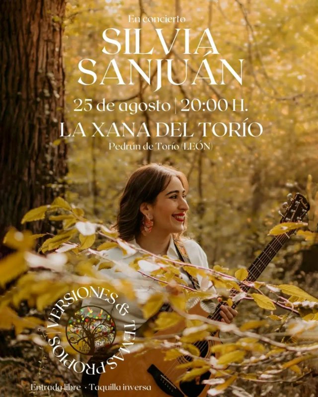 Silvia Sanjuán en concierto. La Xana del Torío. Pedrún del Torío