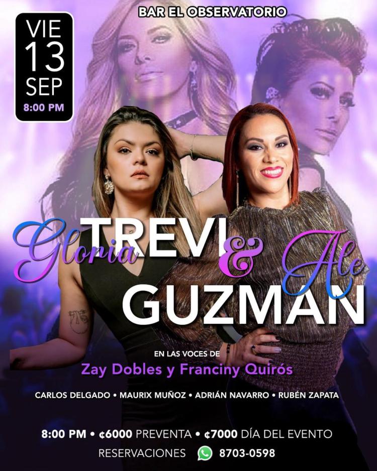 Especial de Gloria Trevi & Alejandra Guzmán. Interpretado por: Zay Dobles & Franciny Quirós.