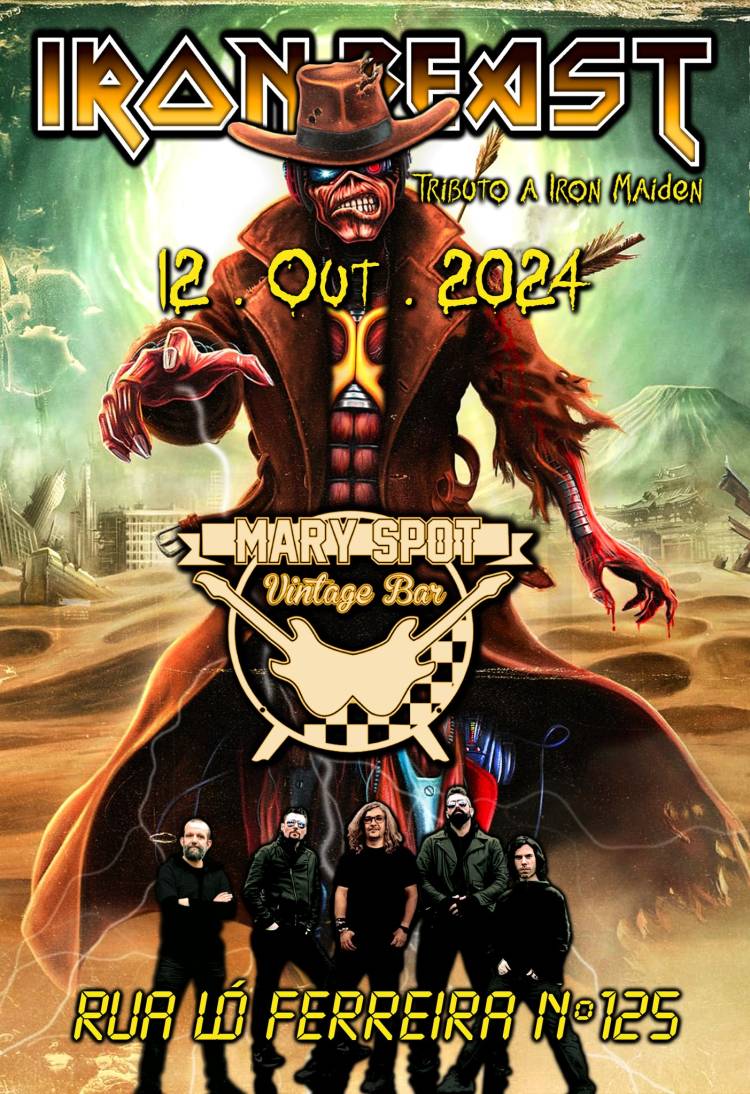 IRON BEAST - TRIBUTO A IRON MAIDEN - Mary Spot Vintage Bar - Matosinhos