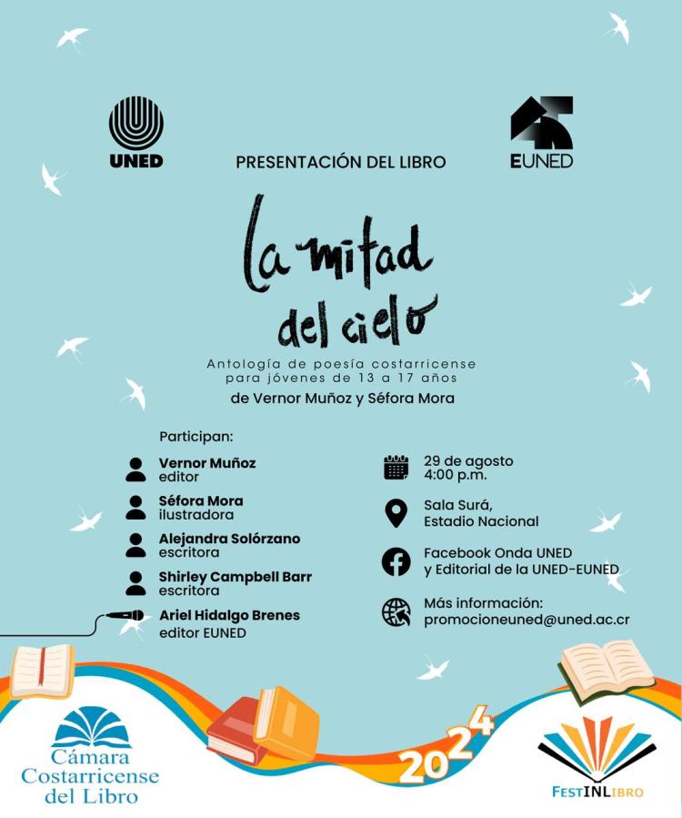 Presentación: La mitad del cielo. Antología de poesía costarricense para jóvenes de 13 a 17 años