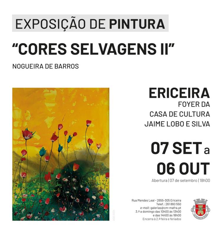 Exposição de Pintura 'Cores Selvagens II', de Nogueira de Barros