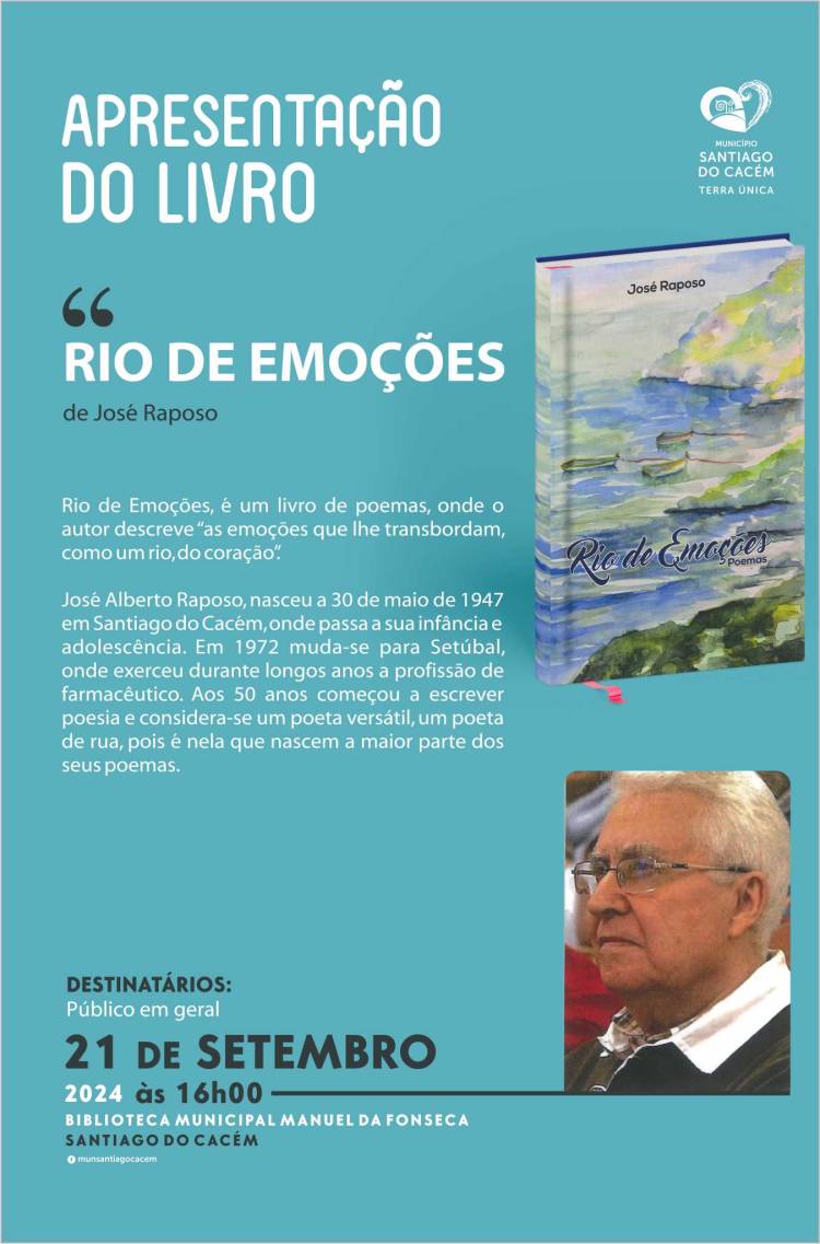 Apresentação do livro “Rio de Emoções” de José Raposo