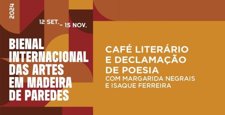 Café Literário e Declamação de Poesia com Margarida Negrais e Isaque Ferreira