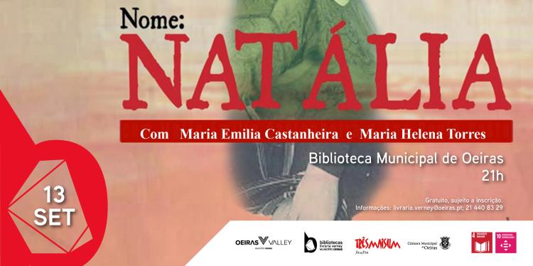 'NOME: NATÁLIA', pelo Teatro trêsmaisum