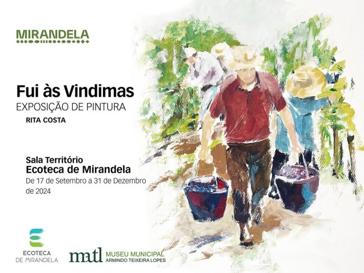 'Fui às Vindimas' de Rita Costa - Exposição de Pintura