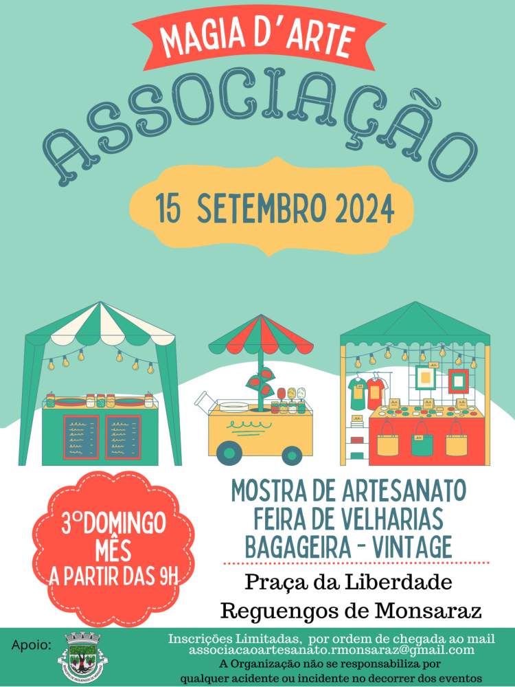 Mostra de Artesanato, Velharias e Bagageira Vintage | 15 setembro