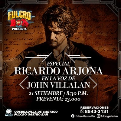 Especial Ricardo Arjona en Cartago