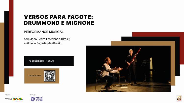 Performance | Versos para Fagote: Drummond e Mignone