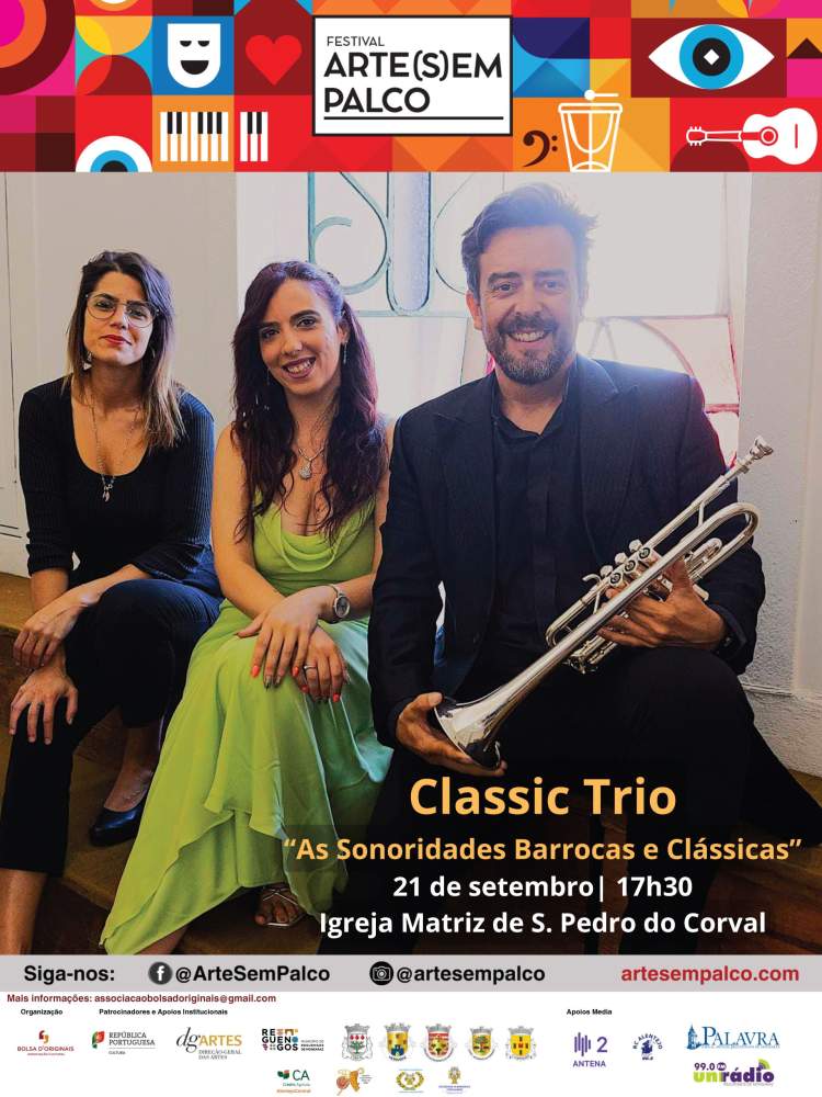 Classic Trio “As Sonoridade Barrocas e Clássicas” | Festival Arte(s)em Palco em S. Pedro do Corval