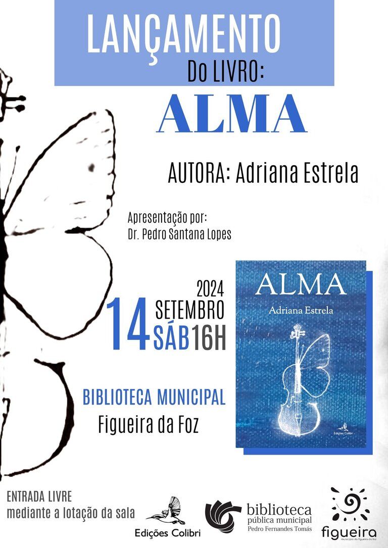 Lançamento do livro «Alma» de Adriana Estrela