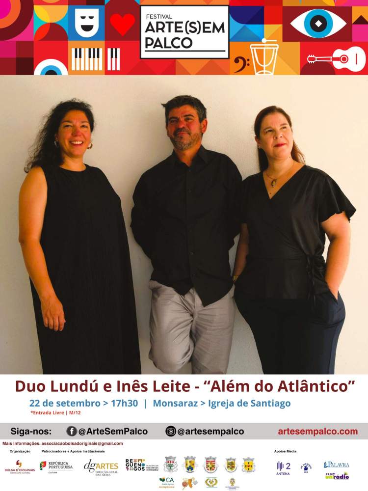 Duo Lundú e Inês Leite – “Além do Atlântico” (Música e Poesia) | Festival Arte(s)em Palco em Monsaraz