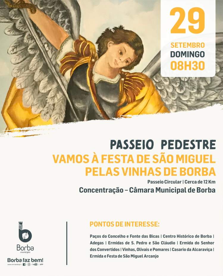 Passeio vamos à Festa de São Miguel pelas vinhas de Borba