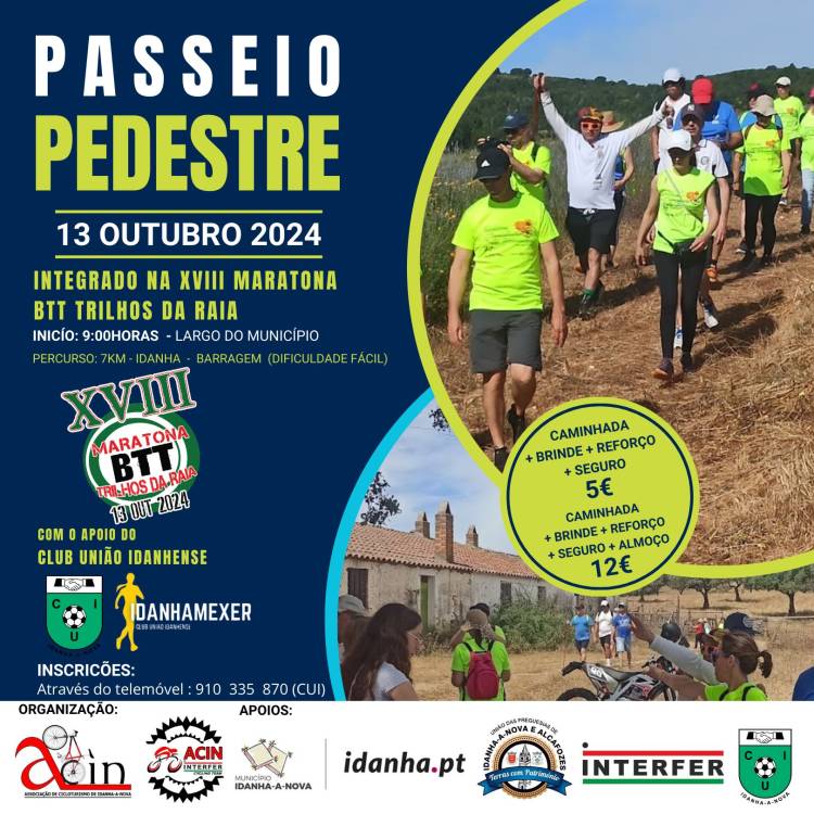 Passeio Pedestre - XVIII Maratona BTT Trilhos da Raia