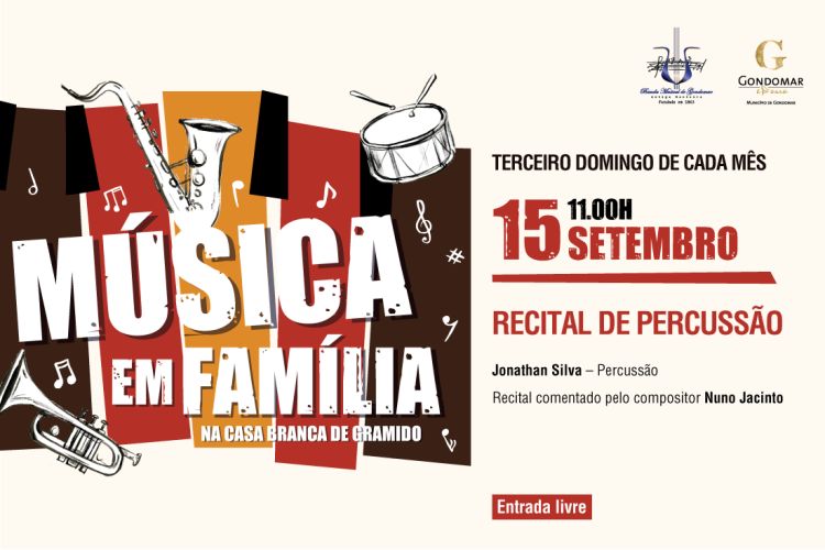 Música em Família – Recital de Percussão